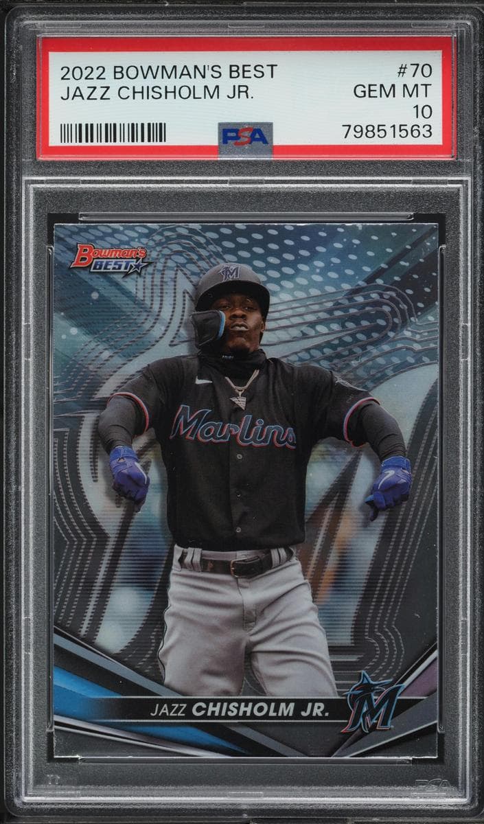 Jazz Chisholm Jr. 2022 bowman Bowman's Best