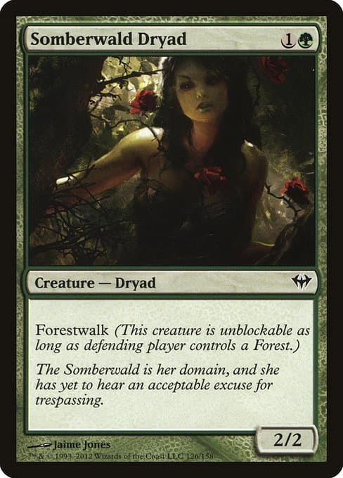 Somberwald Dryad 2012 Magic: The Gathering Dark Ascension