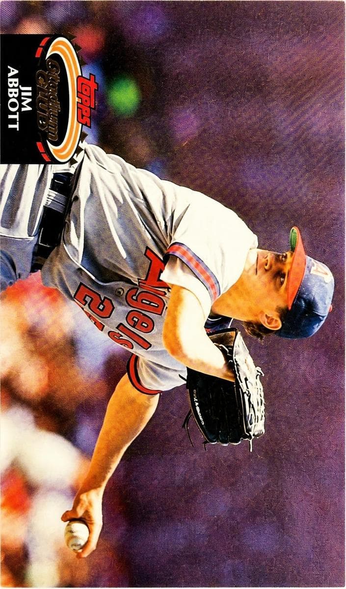 Jim Abbott 1992 unknown Stadium Club