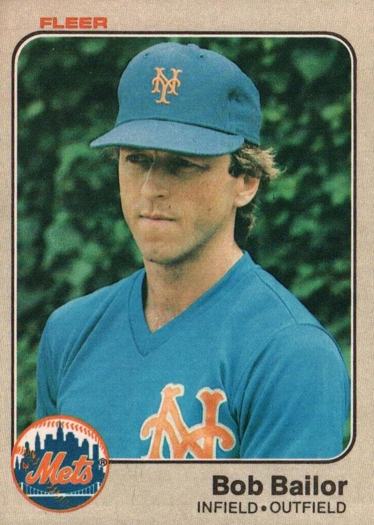 Bob Bailor trading card