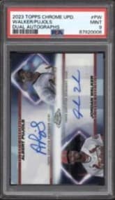 Jordan Walker / Albert Pujols trading card