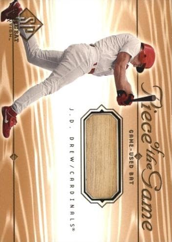 J.D. Drew 2001 unknown SP Game Bat Edition