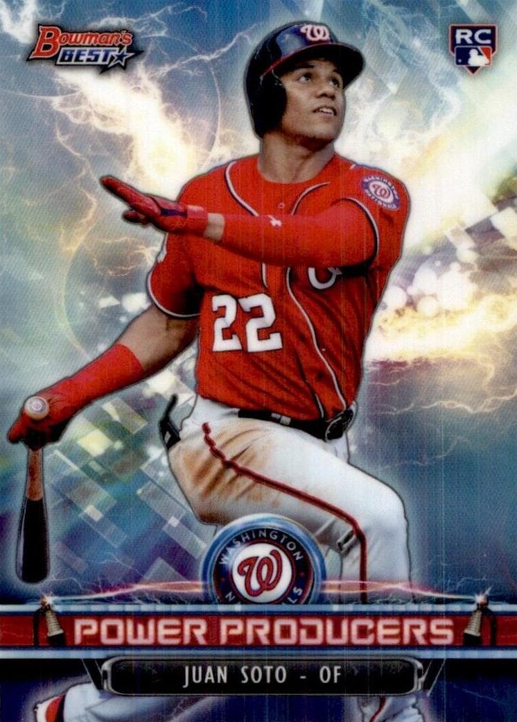 Juan Soto 2018 bowman Bowman's Best