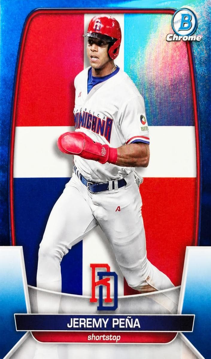 Jeremy Peña 2023 bowman Bowman Chrome