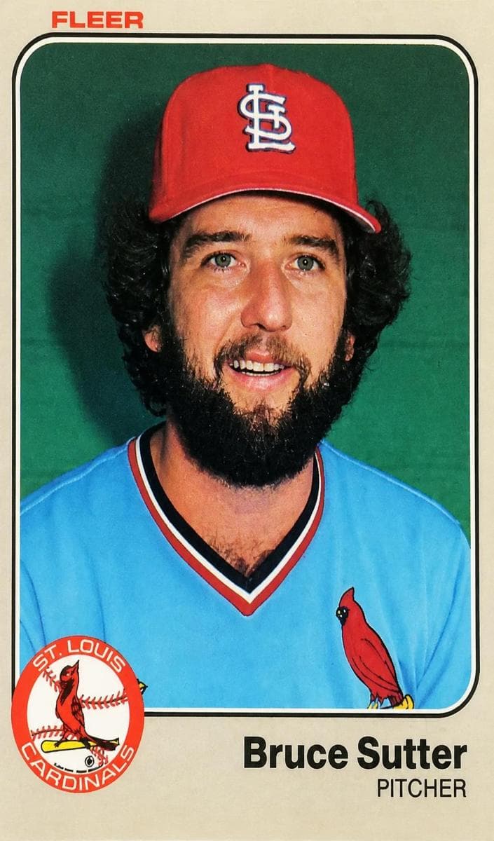 Bruce Sutter 1983 fleer Fleer