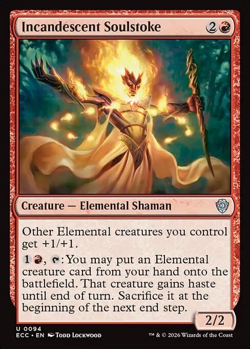 Incandescent Soulstoke 2026 Magic: The Gathering Lorwyn Eclipsed Commander