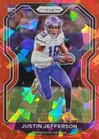 JUSTIN JEFFERSON 2020 PANINI PRIZM PANINI PRIZM PSA MINT 9