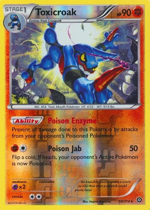 Toxicroak trading card