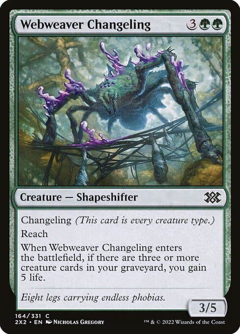 Webweaver Changeling 2022 Magic: The Gathering Double Masters 2022