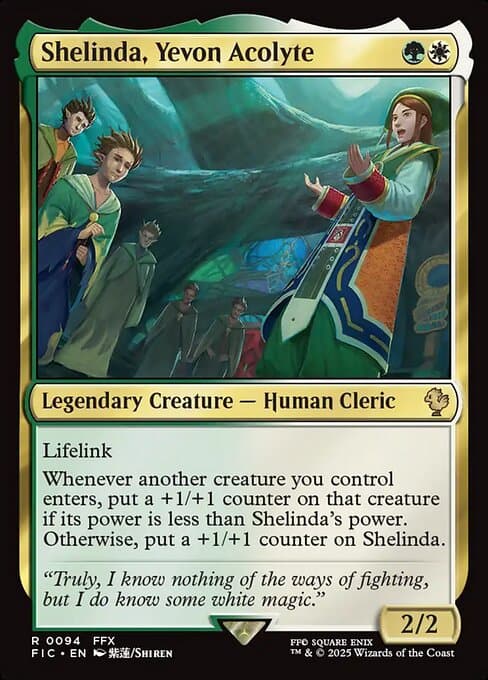 Shelinda, Yevon Acolyte 2025 Magic: The Gathering Final Fantasy Commander