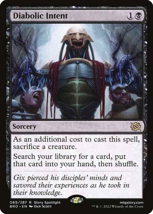 Diabolic Intent 2001 Magic: The Gathering Planeshift