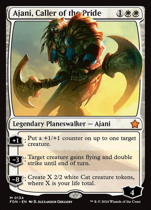 Ajani, Caller of the Pride 2024 Magic: The Gathering Foundations
