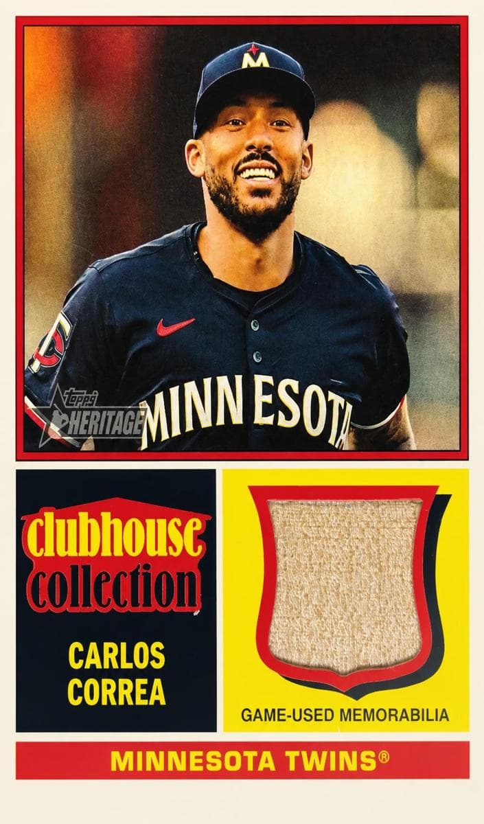 Carlos Correa 2025 topps Topps Heritage