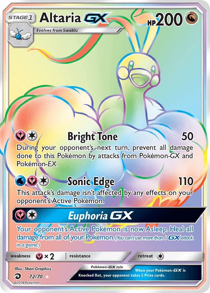 Altaria GX 2018 Pokemon