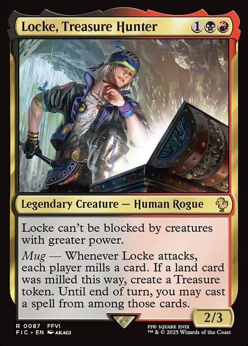 Locke, Treasure Hunter 2025 Magic: The Gathering Final Fantasy Commander Borderless Foil