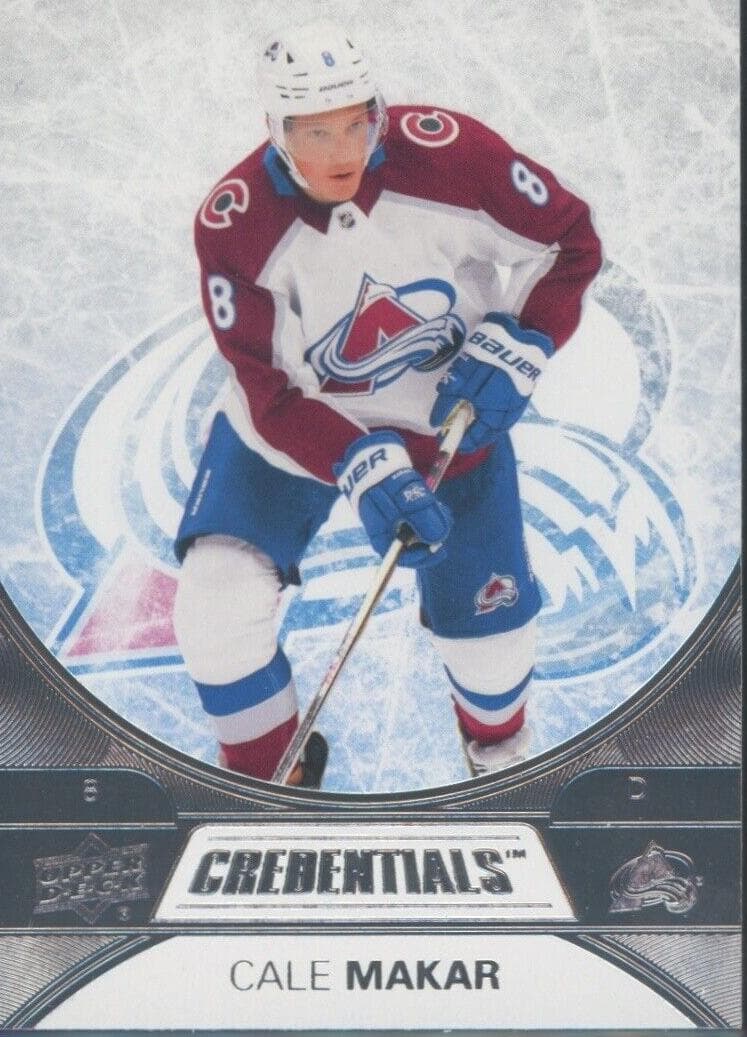 Cale Makar 2021 upper-deck Upper Deck Credentials