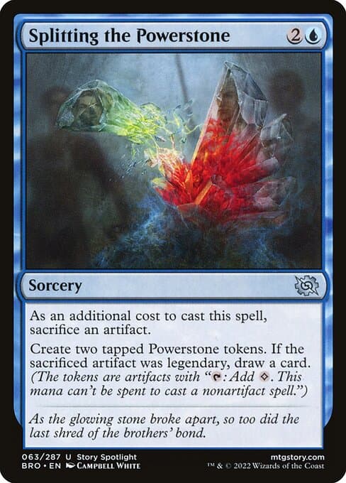 Splitting the Powerstone 2022 Magic: The Gathering Brother's War