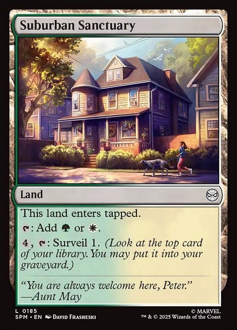Suburban Sanctuary 2025 Magic: The Gathering Marvel Spider-Man