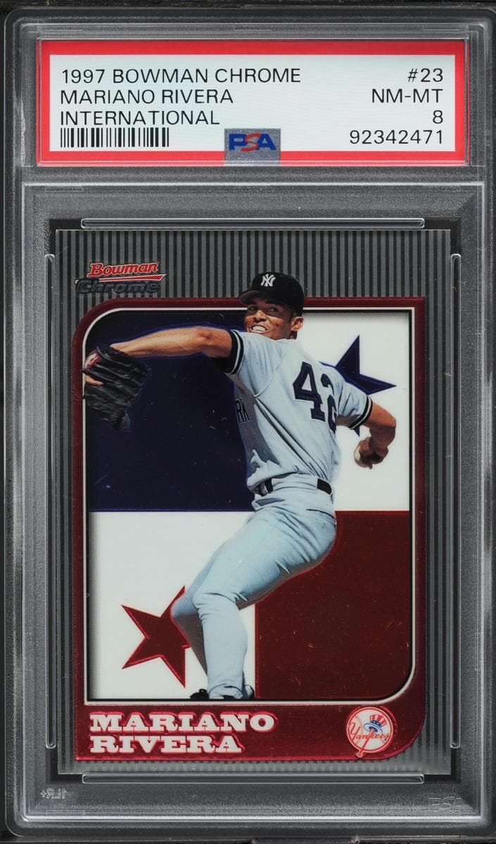 Mariano Rivera 1997 bowman Chrome