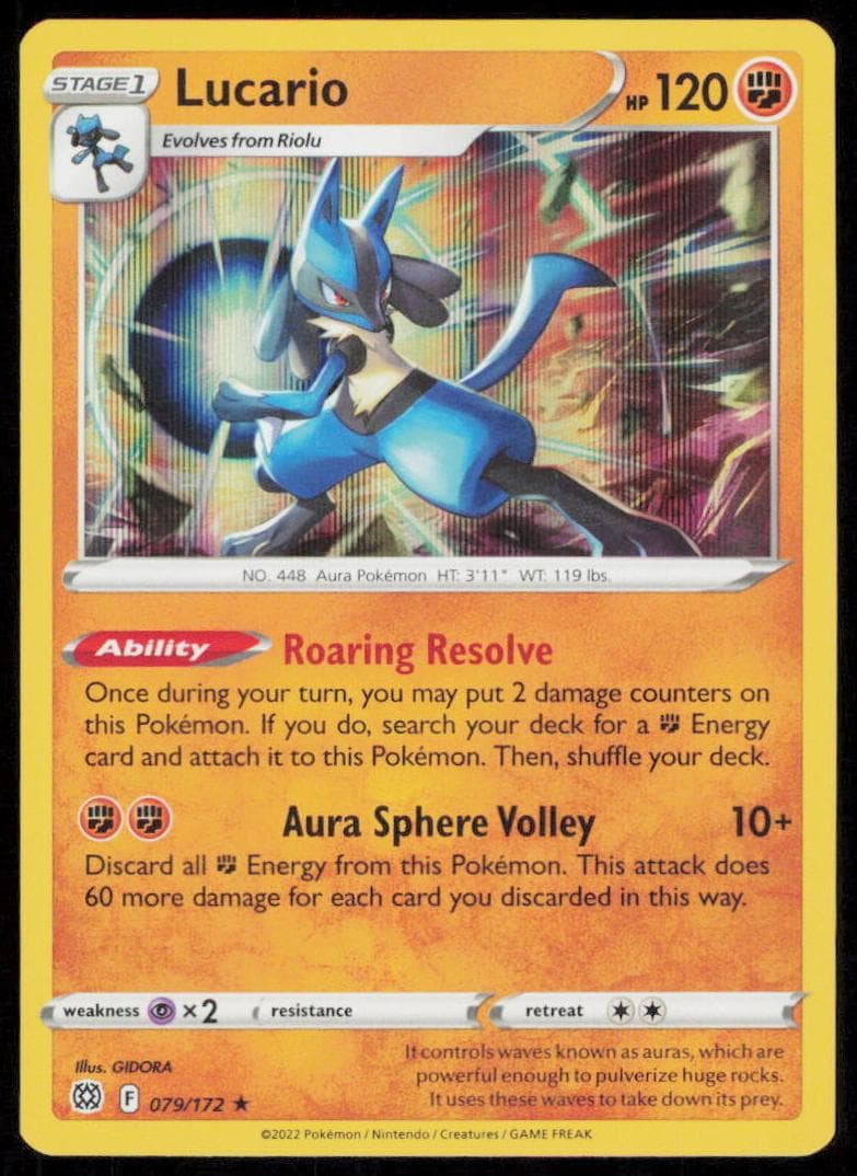 Lucario trading card