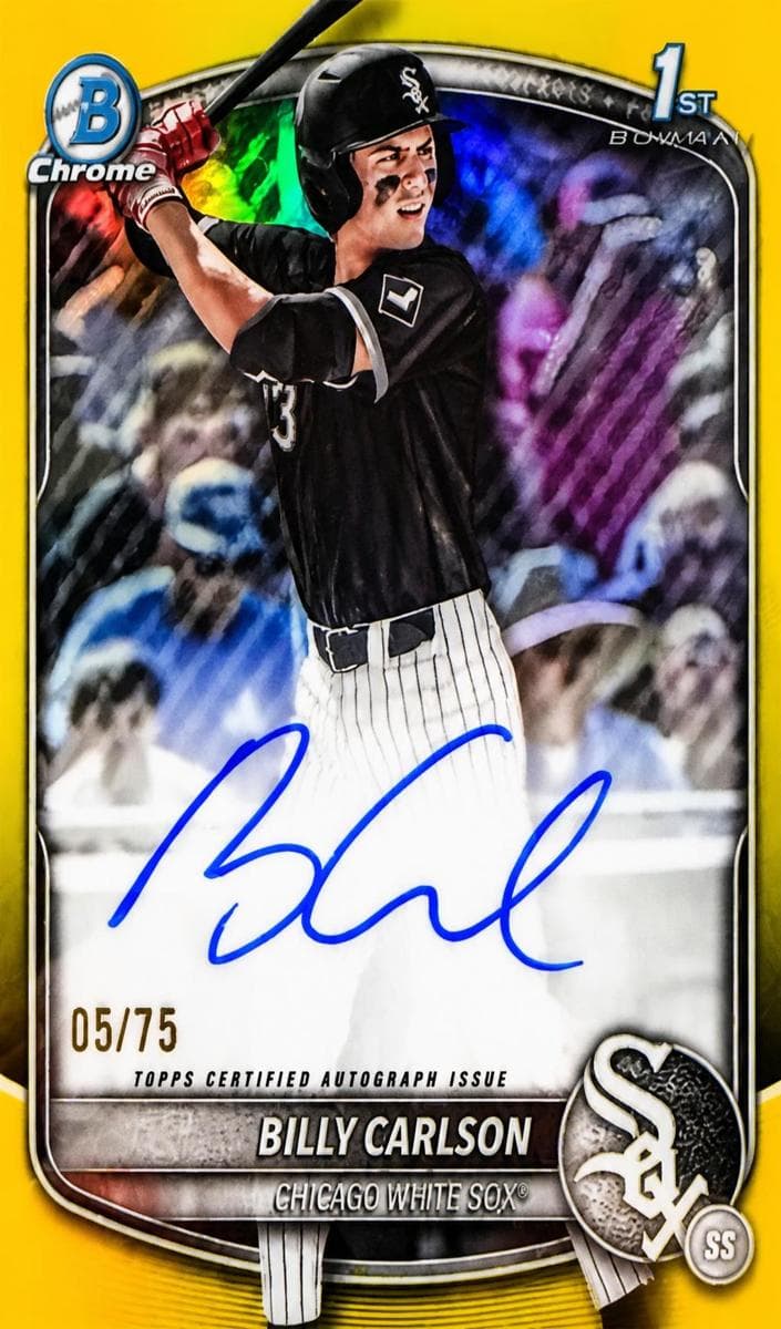 Billy Carlson 2025 bowman Bowman Draft Chrome