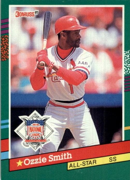 Ozzie Smith 1991 panini Donruss