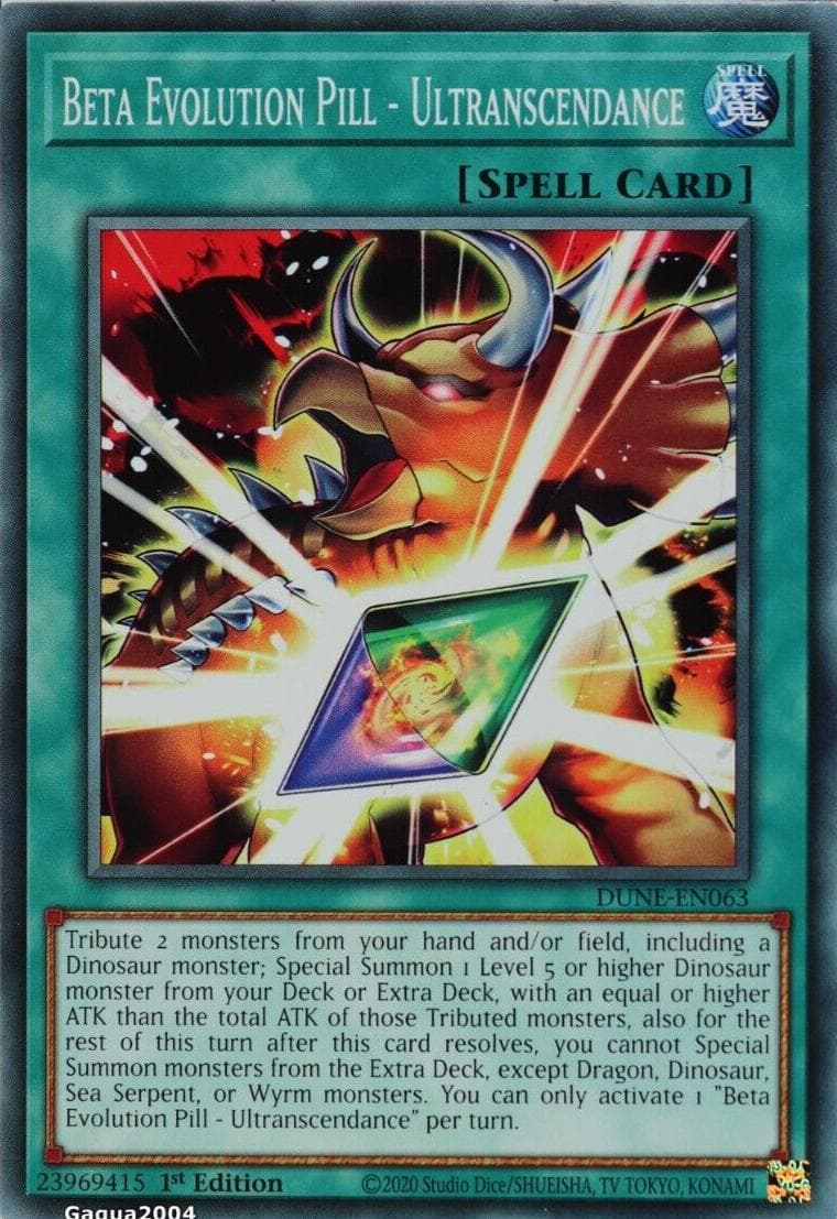 Beta Evolution Pill - Ultranscendance 2023 Yu-Gi-Oh! Duelist Nexus