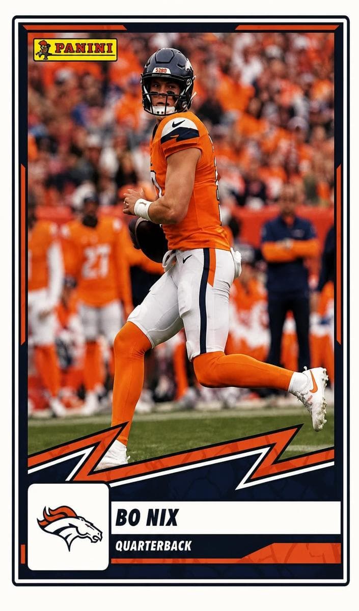 Bo Nix 2025 panini Panini Flawless