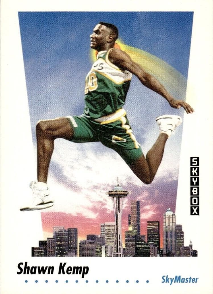 Shawn Kemp 1991 fleer SkyBox