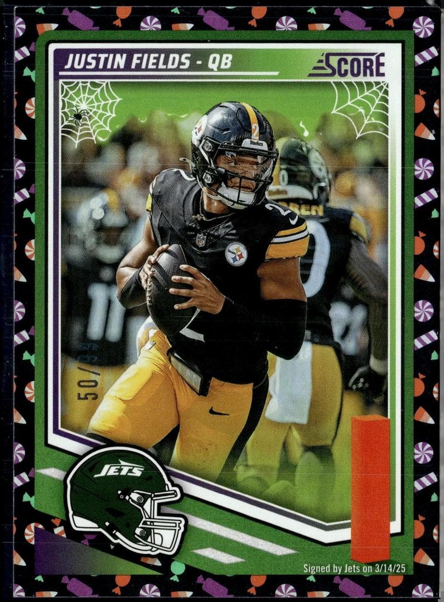 Justin Fields 2025 panini Score-A-Treat