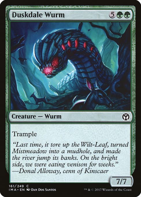 Duskdale Wurm 2012 Magic: The Gathering Core Set 2013