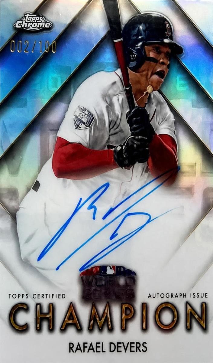 Rafael Devers 2025 topps Chrome