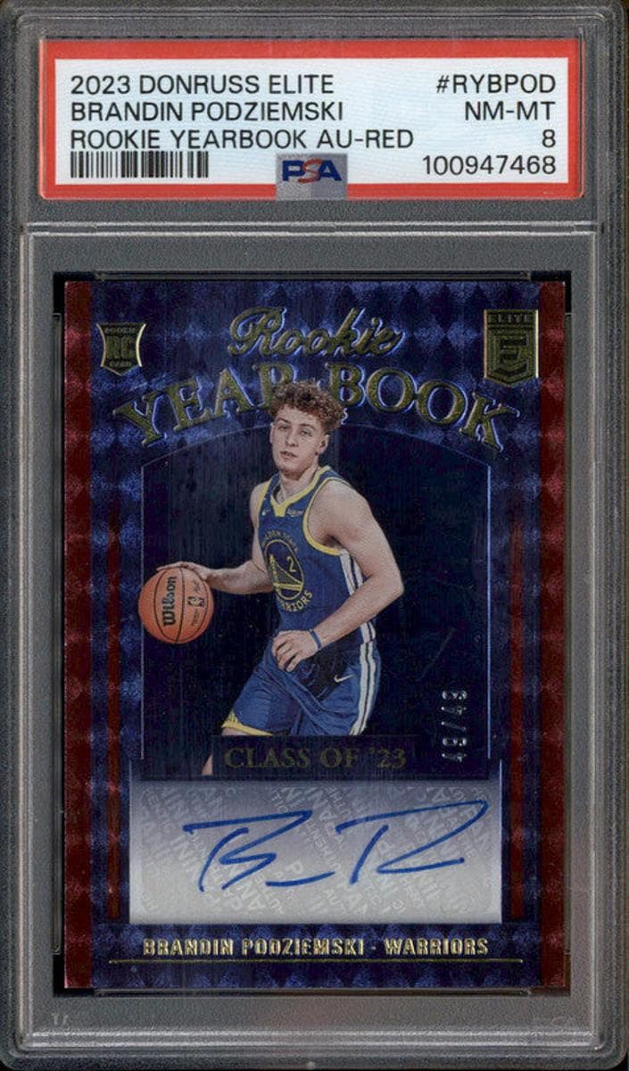 Brandin Podziemski 2023 panini Donruss Elite