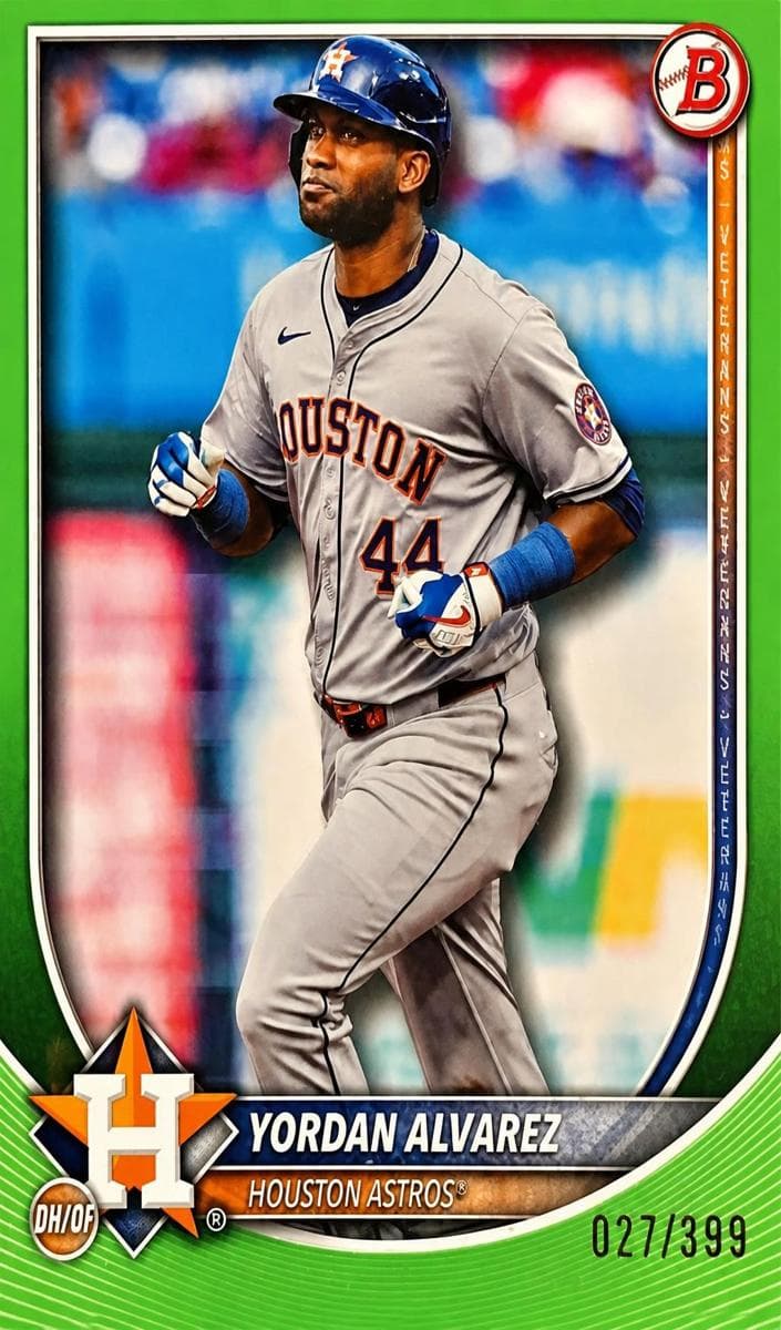 Yordan Alvarez 2025 bowman Bowman