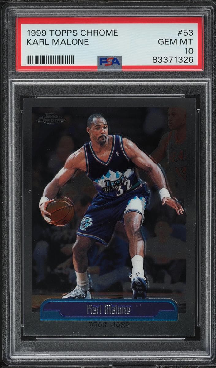 Karl Malone 1999 topps Topps Chrome