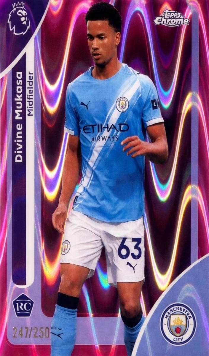 Divine Mukasa 2026 Topps Chrome Premier League rookie card