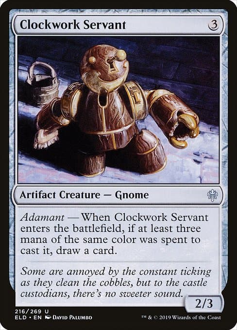 Clockwork Servant 2019 Magic: The Gathering Throne of Eldraine