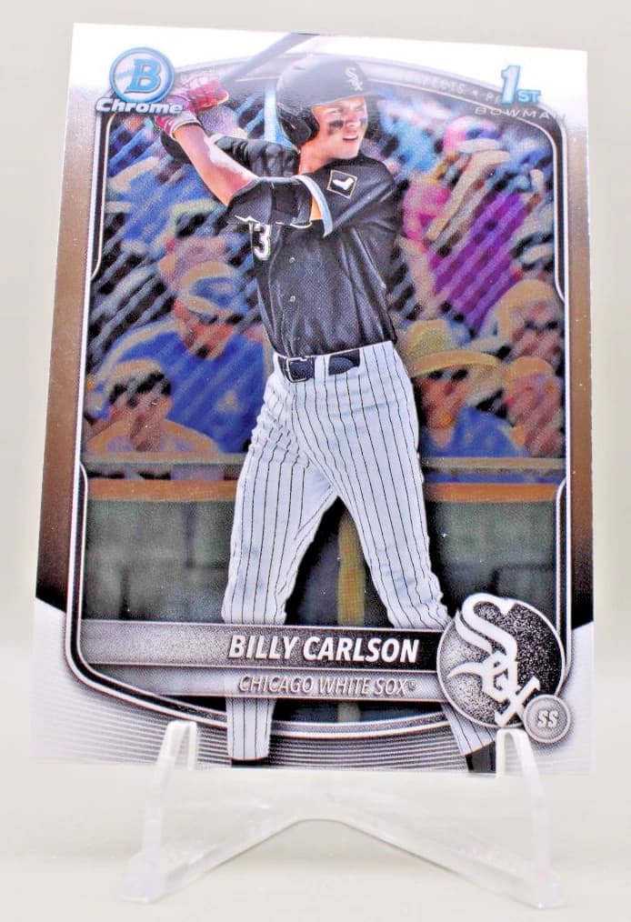 Billy Carlson 2025 bowman Bowman Draft Chrome Image Variation