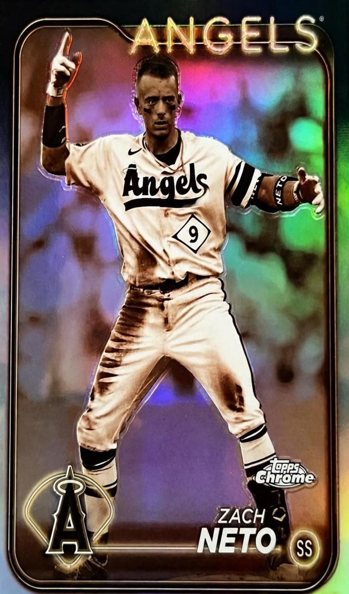 Zach Neto 2024 topps Topps Chrome
