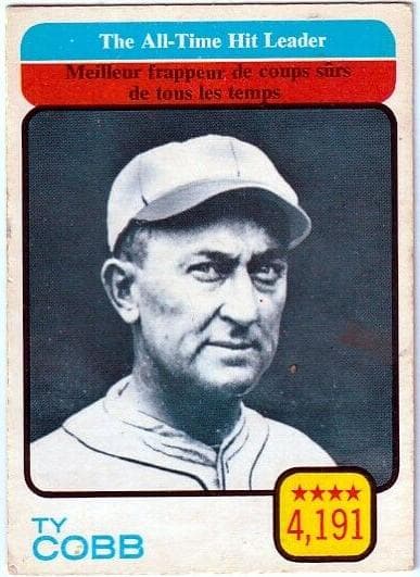 The All-Time Hit Leader - Ty Cobb #471