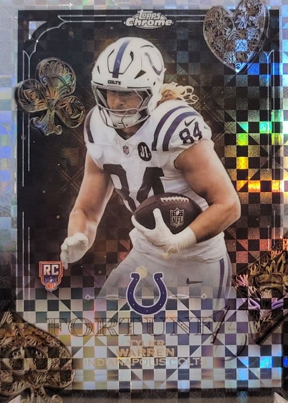 Tyler Warren 2025 topps Topps Chrome Fortune 15