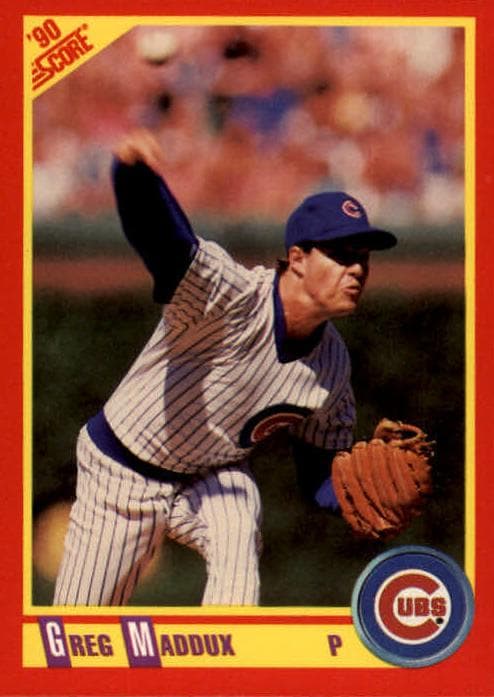 Greg Maddux 1990 panini Score