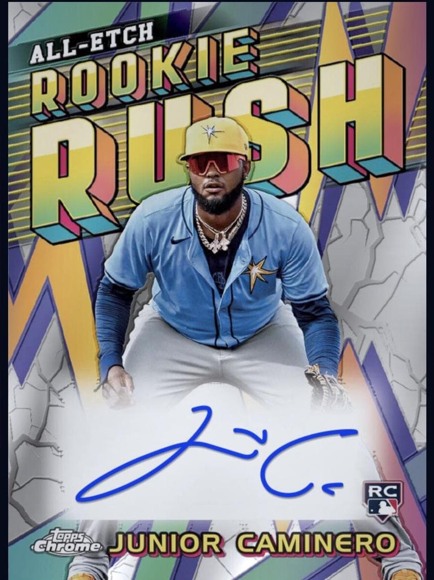 Junior Caminero 2024 topps Topps Chrome