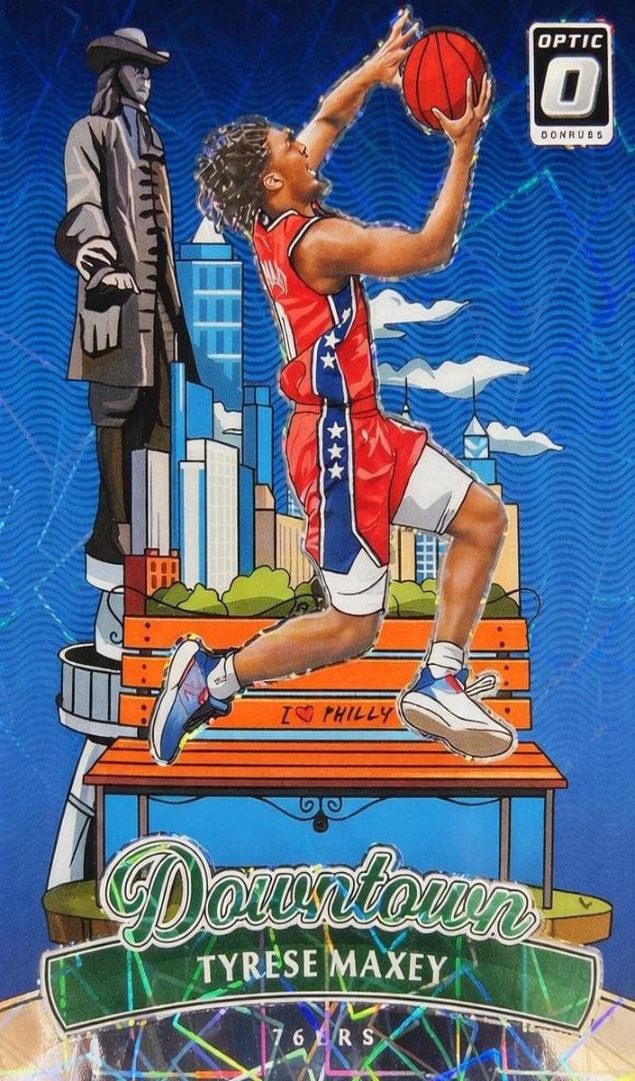 Tyrese Maxey 2024 panini Donruss Optic