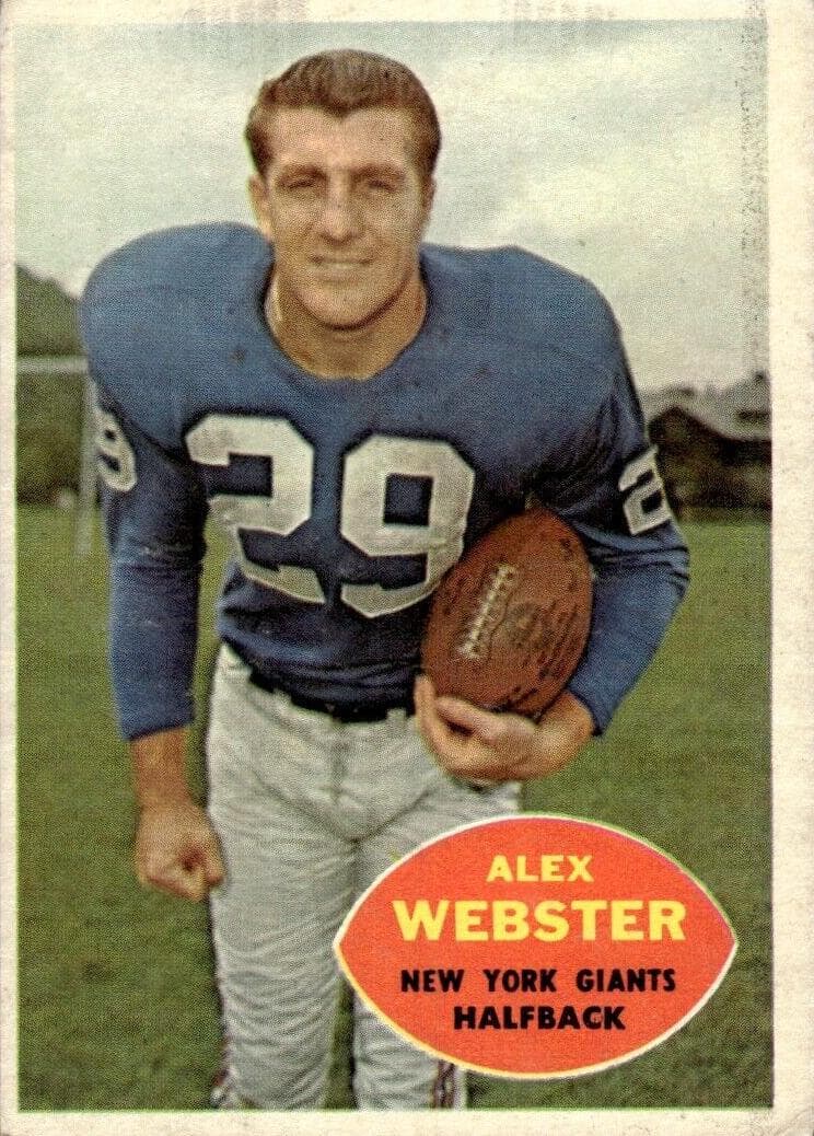Alex Webster 1960 topps Topps