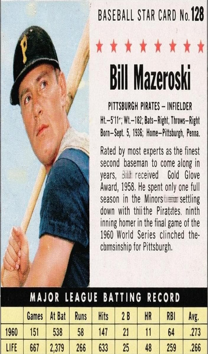 Bill Mazeroski #128