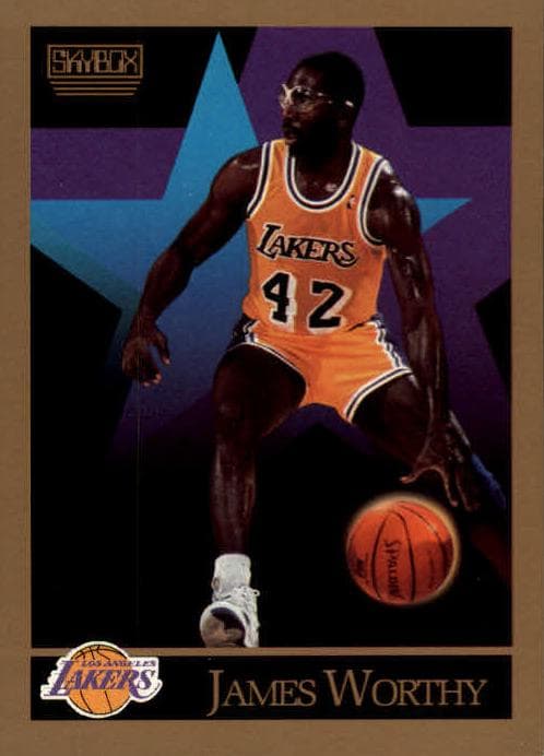 James Worthy 1990 fleer SkyBox