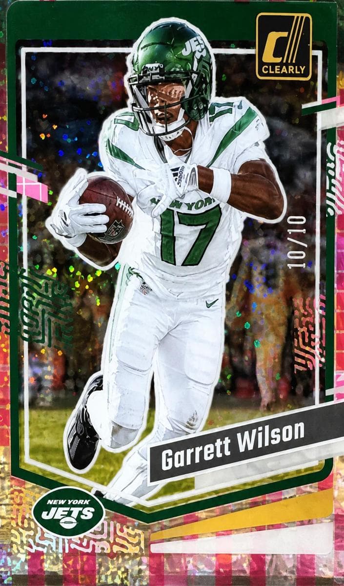 Garrett Wilson 2023 panini Clearly Donruss