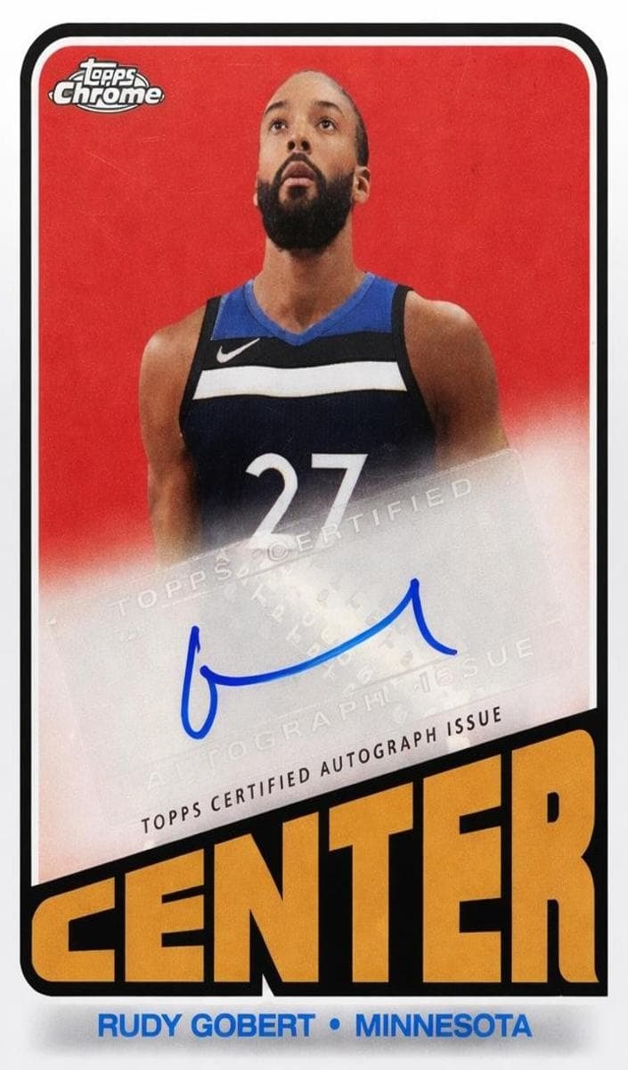 Rudy Gobert 2023 topps Topps Chrome