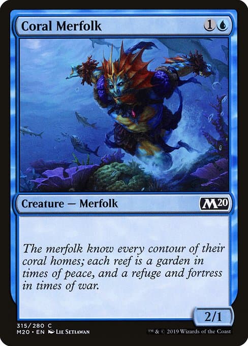 Coral Merfolk 2017 Magic: The Gathering Welcome Deck 2017